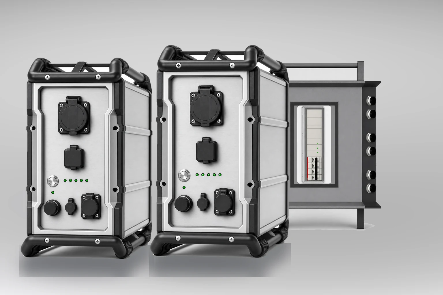 Hitama P25-D: two P25 units with the distribution unit hooked onto the frame