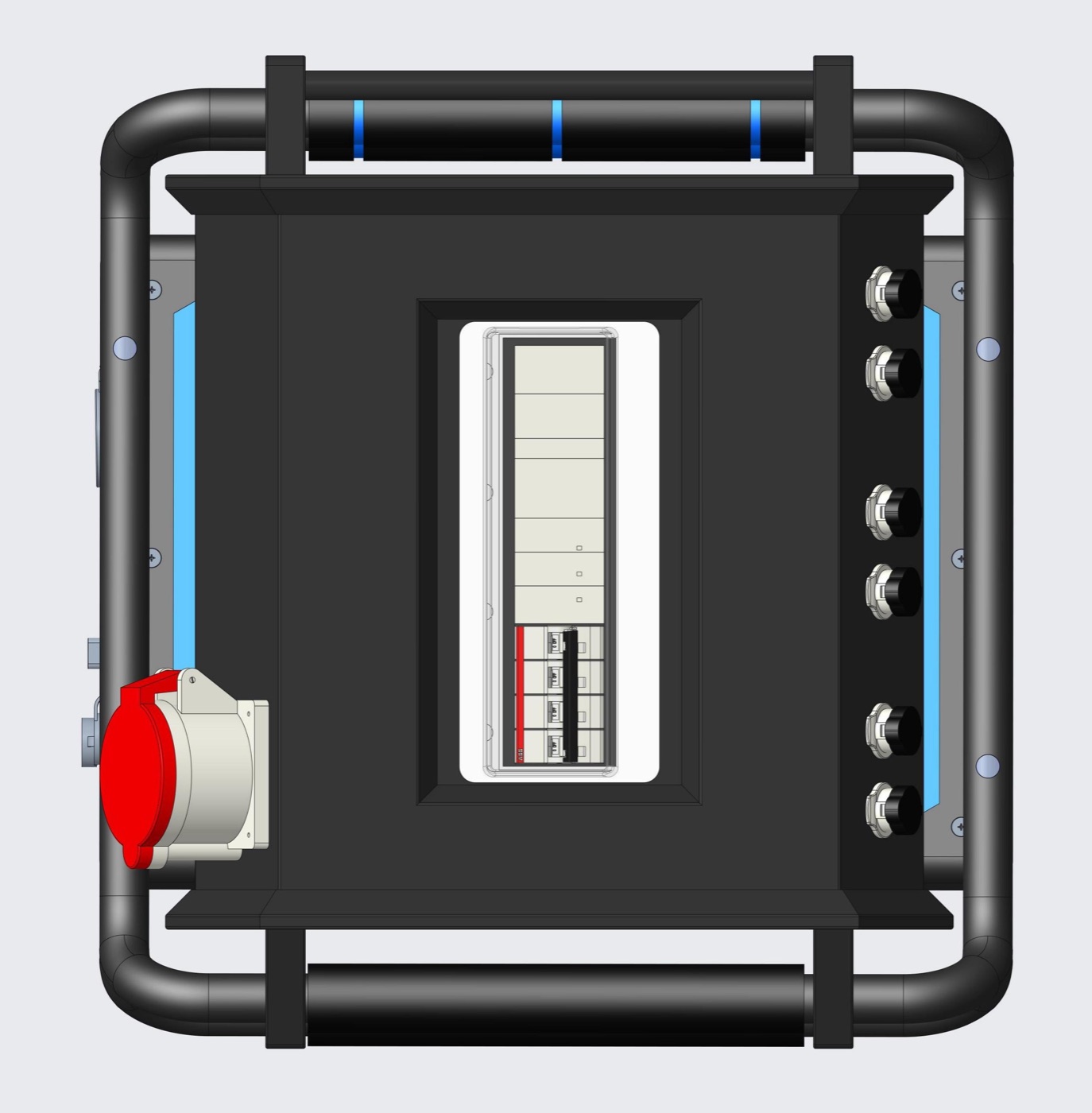 Hitama P25-T three-phase parallel distribution unit for three P25 power stations